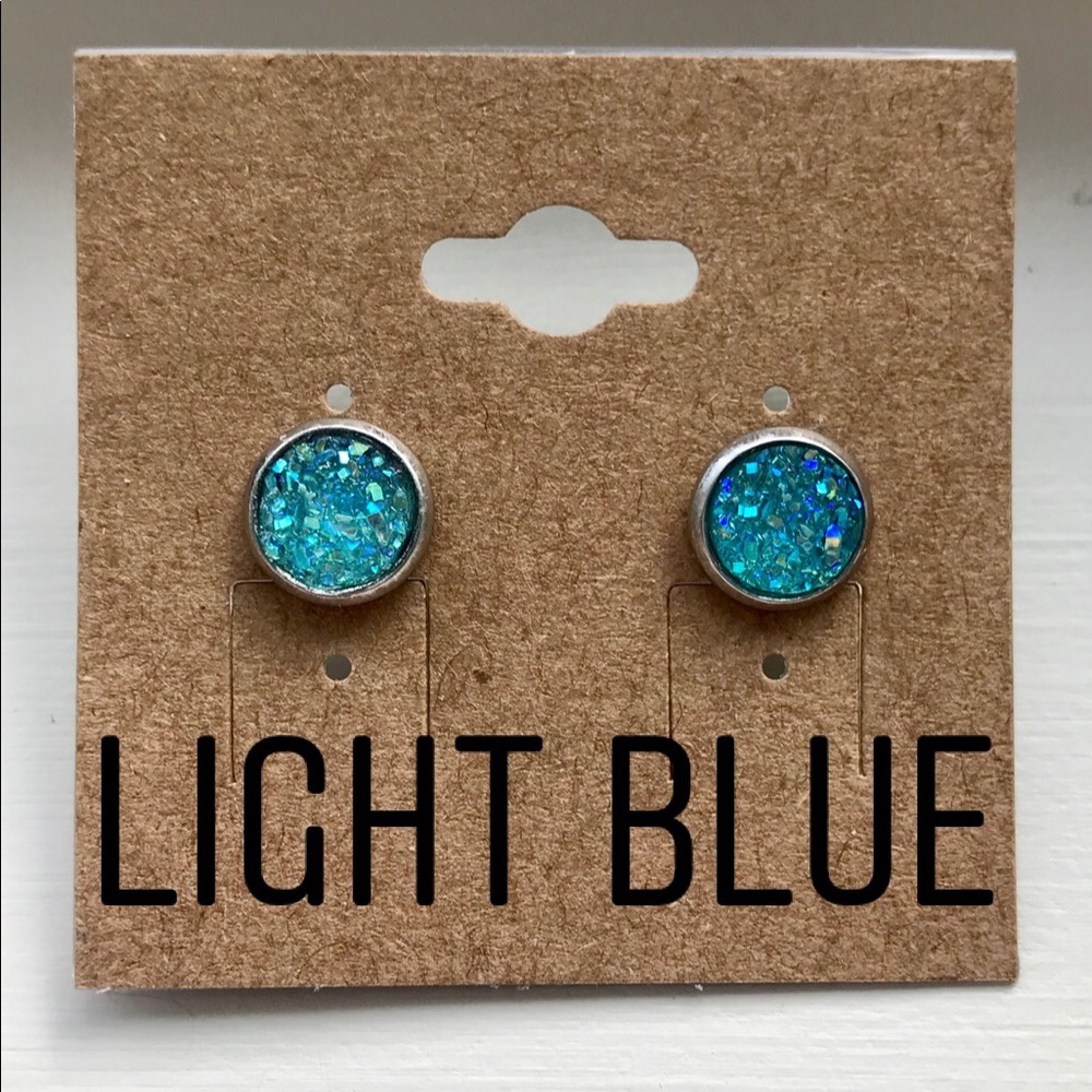 8mm druzy studs